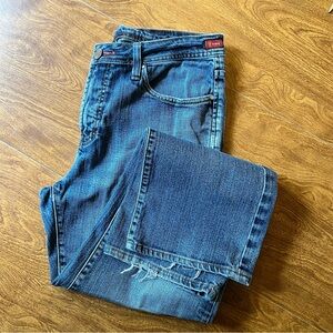 Worn Age Denim Men’s Med Wash Straight Leg Cotton Blend Denim Jeans Size 33X32